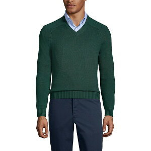 YGh Y jbg&Z[^[ AE^[ Men's Cotton Modal V-neck Sweater Evergreen