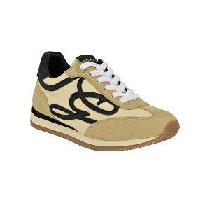 QX fB[X Xj[J[ V[Y Women's Skroll Logo-Appliqud Low Profile Jogger Sneakers Cognac/Black