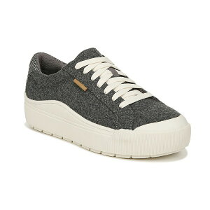 hN^[EV[ fB[X Xj[J[ V[Y Women's Time Off Lace Up Platform Sneakers Charcoal Fabric