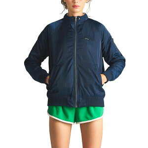 o[YI[ fB[X WPbgu] AE^[ Women's Satin Bomber Jacket Navy