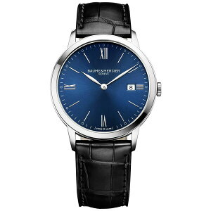 {[VG Y rv ANZT[ Men's Swiss Classima Black Leather Strap Watch 40mm M0A10324 Black