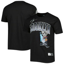 プロスタンダード メンズ Tシャツ トップス Brooklyn Nets Pro Standard Hometown Chenille TShirt Black