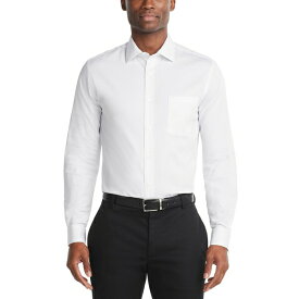 ヴァンハウセン メンズ シャツ トップス Men's Stain Shield Regular Fit Dress Shirt White