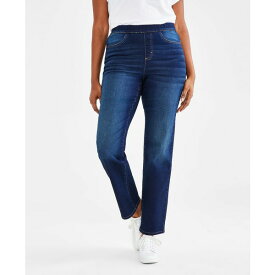 スタイルアンドコー レディース デニムパンツ ボトムス Women's Mid-Rise Pull-On Straight-Leg Denim Jeans, Created for Macy's Sunflower