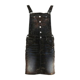 【送料無料】 ディースクエアード レディース デニムパンツ ボトムス Overalls Dark brown