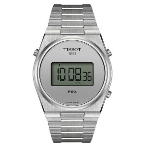 eB\bg Y rv ANZT[ Men's Digital PRX Stainless Steel Bracelet Watch 40mm Silver