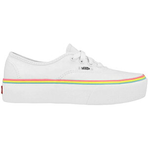 Vans oY fB[X Xj[J[ yVans Authentic Platform 2.0 Rainbow Foxing White (Women's)z TCY US_7(24.0cm) White/Multi