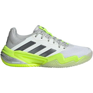 adidas AfB_X fB[X Xj[J[ yadidas Barricade 13 Clay Cloud White Iron Metallic Lucid Lemon (Women's)z TCY US_5.5(22.5cm) Cloud White/Iron Metallic/Lucid Lemon