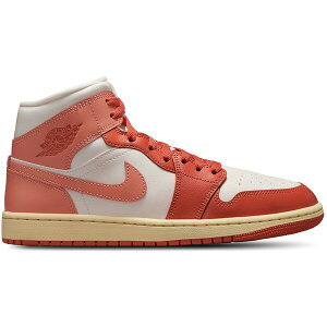 Jordan �W���[�_�� ���f�B�[�X �X�j�[�J�[ �yJordan 1 Mid Madder Root (Women's)�z �T�C�Y US_W_10 Sail/Madder Root/Muslin/Light Madder Root