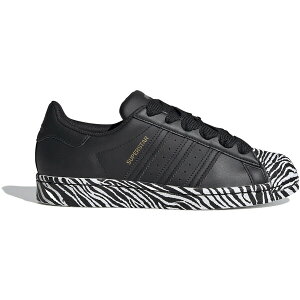 adidas AfB_X fB[X Xj[J[ yadidas Superstar Zebra Print (Women's)z TCY US_8(25.0cm) Core Black/Gold Metallic/Cloud White