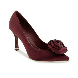 PlXR[ fB[X pvX V[Y Romi Rosette Slip-On Pumps Wine Satin