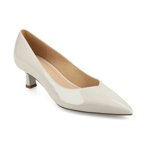 W[j[RNV fB[X pvX V[Y Women's Pammie Pointed Toe Kitten Heel Dress Pumps Bone Patent