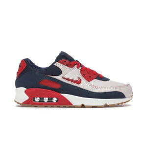 Nike �i�C�L �����Y �X�j�[�J�[ �yNike Air Max 90 Home & Away Red�z �T�C�Y US_8(26.0cm) Sail/University Red-Black-Gum Medium Brown