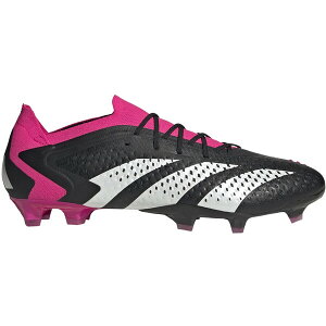 adidas �A�f�B�_�X �����Y �X�j�[�J�[ �yadidas Predator Accuracy.1 Low FG Black Team Shock Pink�z �T�C�Y US_8(26.0cm) Core Black/Cloud White/Team Shock Pink 2
