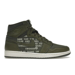 Jordan �W���[�_�� �����Y �X�j�[�J�[ �yJordan 1 Retro High Olive Canvas�z �T�C�Y US_8.5(26.5cm) Olive Canvas/Sail
