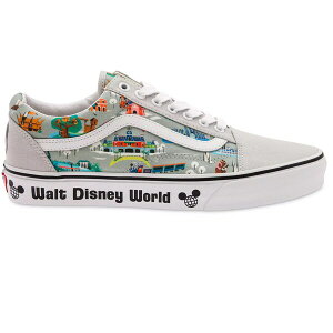 Vans �o���Y �����Y �X�j�[�J�[ �yVans Old Skool Walt Disney World 50th Anniversary Park Map�z �T�C�Y US_8(26.0cm) Grey/White
