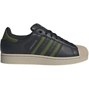 adidas �A�f�B�_�X �����Y �X�j�[�J�[ �yadidas Superstar II Black Tech Olive�z �T�C�Y US_8.5(26.5cm) Core Black/Tech Olive/Wonder Beige