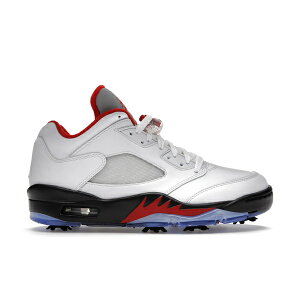 Jordan �W���[�_�� �����Y �X�j�[�J�[ �yJordan 5 Retro Low Golf Fire Red (Silver Tongue)�z �T�C�Y US_11(29.0cm) White/Black-Metallic Silver-Fire Red