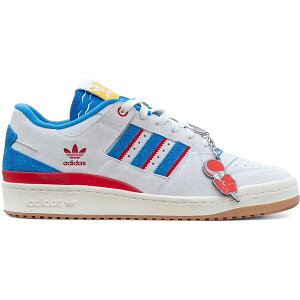 adidas �A�f�B�_�X �����Y �X�j�[�J�[ �yadidas Forum Low CL Clicks Kicks 414 Day White�z �T�C�Y US_10.5(28.5cm) White/Blue