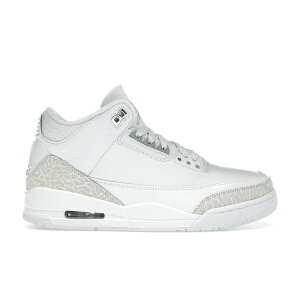 Jordan �W���[�_�� �����Y �X�j�[�J�[ �yJordan 3 Retro Pure Money (2025)�z �T�C�Y US_9(27.0cm) White/White/Metallic Silver
