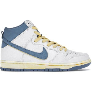 Nike �i�C�L �����Y �X�j�[�J�[ �yNike SB Dunk High Atlas Lost At Sea (Special Box)�z �T�C�Y US_M_13 White/Blue-Yellow