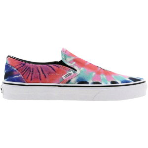 Vans �o���Y �����Y �X�j�[�J�[ �yVans Classic Slip-On Tie-Dye Skeleton Rose�z �T�C�Y US_M_4.5 Tie-Dye/White
