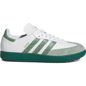 adidas �A�f�B�_�X �����Y �X�j�[�J�[ �yadidas Samba Spikeless Golf Barstool White Collegiate Green�z �T�C�Y US_12.5(30.5cm) Cloud White/Collegiate Green/Silver Green