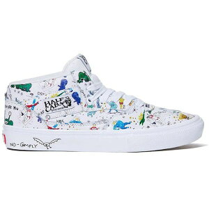 Vans �o���Y �����Y �X�j�[�J�[ �yVans Half Cab No Comply x Daniel Johnston�z �T�C�Y US_11(29.0cm) White/Multicolor