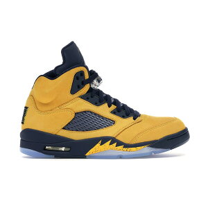 Jordan �W���[�_�� �����Y �X�j�[�J�[ �yJordan 5 Retro Michigan (2019)�z �T�C�Y US_12.5(30.5cm) Amarillo/College Navy-Amarillo