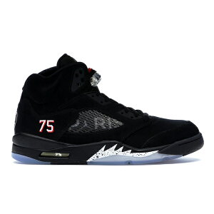Jordan �W���[�_�� �����Y �X�j�[�J�[ �yJordan 5 Retro Paris Saint-Germain�z �T�C�Y US_12(30.0cm) Black/Challenge Red-White