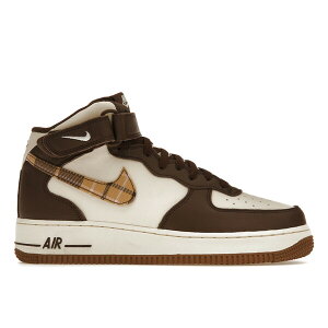 Nike �i�C�L �����Y �X�j�[�J�[ �yNike Air Force 1 Mid '07 Brown Plaid�z �T�C�Y US_12.5(30.5cm) Pale Ivory/Cacao Wow/Pink Bloom
