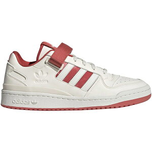 adidas �A�f�B�_�X �����Y �X�j�[�J�[ �yadidas Forum Low White Crew Red�z �T�C�Y US_9.5(27.5cm) Chalk White/White Tint/Crew Red