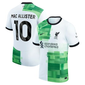 ナイキ メンズ ユニフォーム トップス Alexis Mac Allister Liverpool Nike 2023/24 Away Replica Player Jersey White