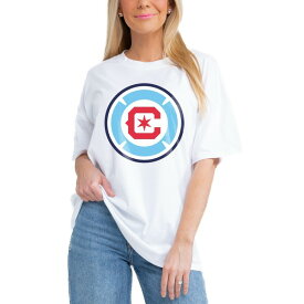 ゲームデイ レディース Tシャツ トップス Chicago Fire Gameday Couture Women's Oversized TShirt White