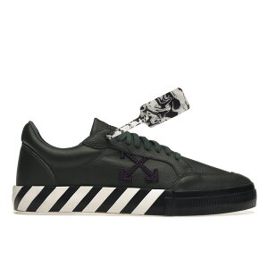 OFF-WHITE ItzCg Y Xj[J[ yOFF-WHITE Vulc Low Dark Green Leatherz TCY US_8(26.0cm) Black/White/Purple/Teal
