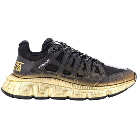 Versace ヴェルサーチ メンズ スニーカー 【Versace Trigreca Sneaker】 サイズ EU_42(27.0cm) Black Gold
