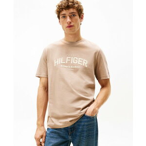 g~[ qtBK[ Y Vc gbvX Men's Hilfiger Arch Graphic T-Shirt Coastal Taupe