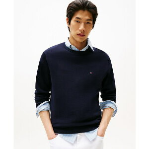 �g�~�[ �q���t�B�K�[ �����Y �j�b�g&�Z�[�^�[ �A�E�^�[ Men's Essential Solid Crew Neck Sweater Desert Sky