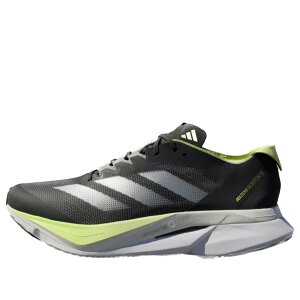 adidas AfB_X Y Xj[J[ yadidas Adizero Boston 12 'Silver Metallic Pulse Lime' JI4477z TCY US_8.5(26.5cm)