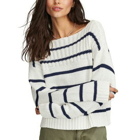 ラッキーブランド レディース ニット&セーター アウター Women's Cotton Striped Boat-Neck Sweater Tofu Cadet Navy Stripe