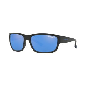 アーネット メンズ サングラス・アイウェア アクセサリー Polarized Sunglasses , AN4256 62 MATTE BLACK/DARK GREY MIRROR WATER