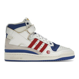 adidas �A�f�B�_�X �����Y �X�j�[�J�[ �yadidas Forum 84 High Eric Emanuel Kansas Jayhawks�z �T�C�Y US_8.5(26.5cm) Cloud White/Royal Blue/Team Power Red