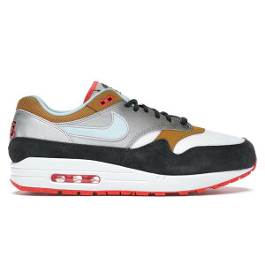Nike �i�C�L �����Y �X�j�[�J�[ �yNike Air Max 1 Graffiti Logo�z �T�C�Y US_6(24.0cm) White/Chutney-Dark Smoke Grey-Glacier Ice