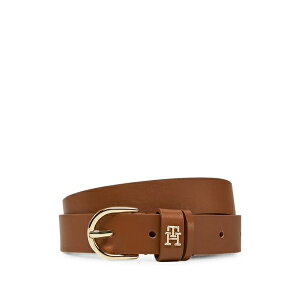 �g�~�[ �q���t�B�K�[ ���f�B�[�X �x���g �A�N�Z�T���[ Essential th logo-plaque leather belt Brown