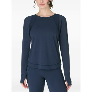�X�E�F�b�e�B�x�e�B ���f�B�[�X T�V���c �g�b�v�X Breathe easy mesh-panelled thumb-slot top Blue