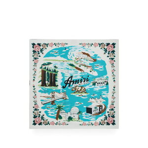 �A�~�� �����Y �}�t���[�E�X�g�[���E�X�J�[�t �A�N�Z�T���[ Map scarf Blue