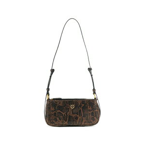 �s���R ���f�B�[�X �V�����_�[�o�b�O �o�b�O Python-print love bag shoulder bag Brown