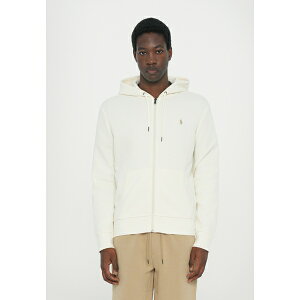 t[ Y T_ V[Y DOUBLE-KNIT FULL-ZIP HOODIE - Zip-up sweatshirt - pale cream