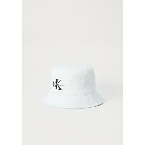 JoNC Y T_ V[Y MONOLOGO EMBROIDERY BUCKET HAT - Hat - bright white