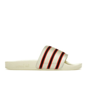 adidas �A�f�B�_�X �����Y �X�j�[�J�[ �yadidas Adilette Slide ESPN 1979�z �T�C�Y US_9(27.0cm) Cream White/Core Black/Vivid Red